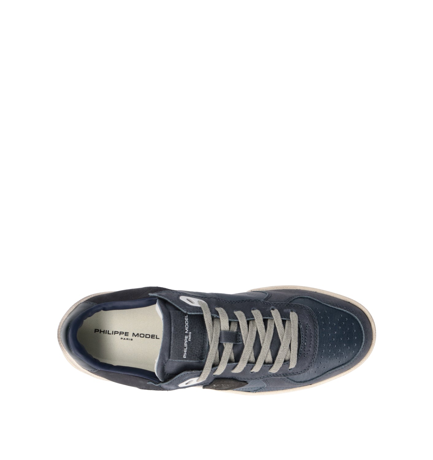 PHILIPPE MODEL Sneaker uomo blu in pelle