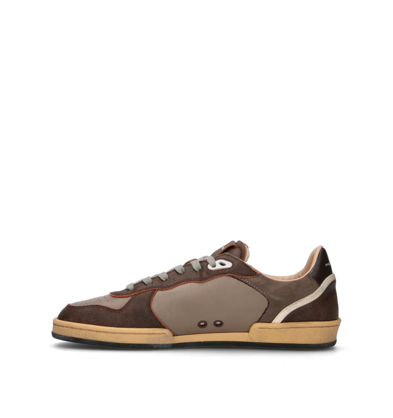 PHILIPPE MODEL Sneaker uomo marrone in pelle