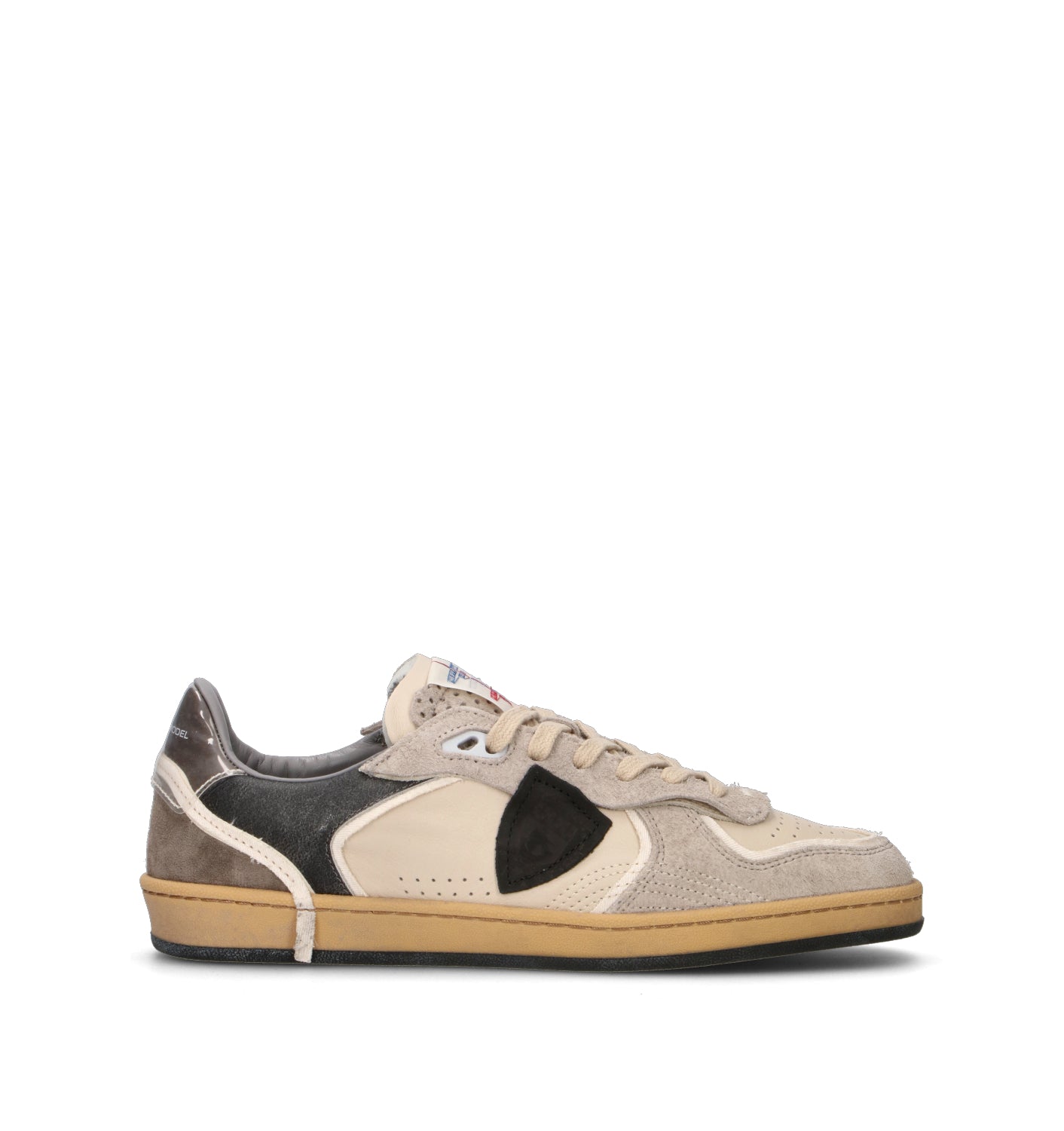 PHILIPPE MODEL Sneaker uomo beige in pelle