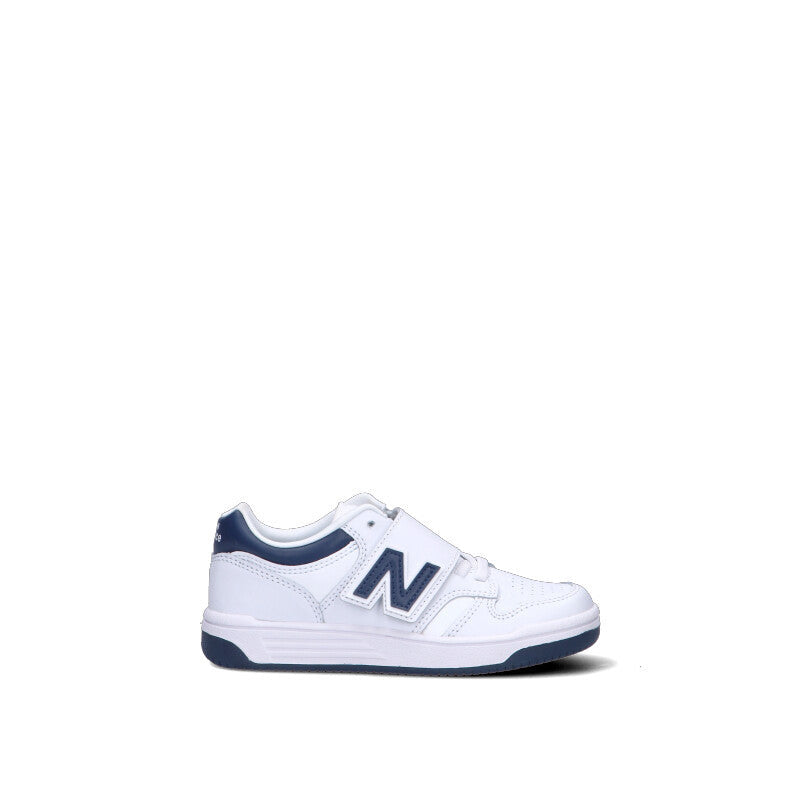 NEW BALANCE 480 Sneaker bimbo bianca e blu in pelle