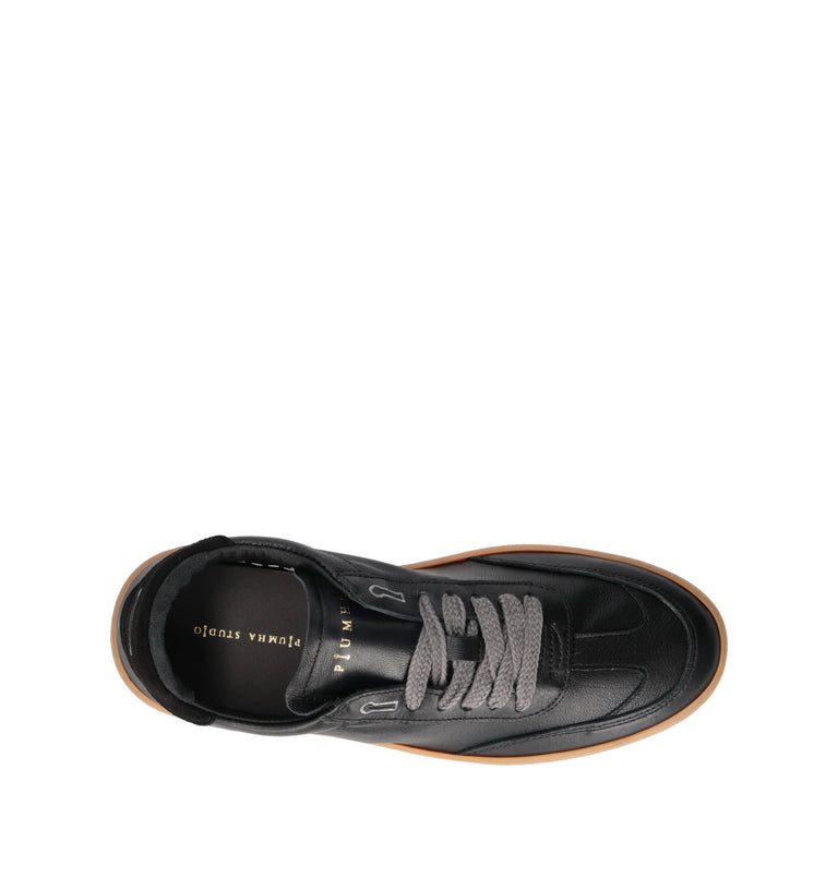PIUMHA Sneaker uomo nera in pelle