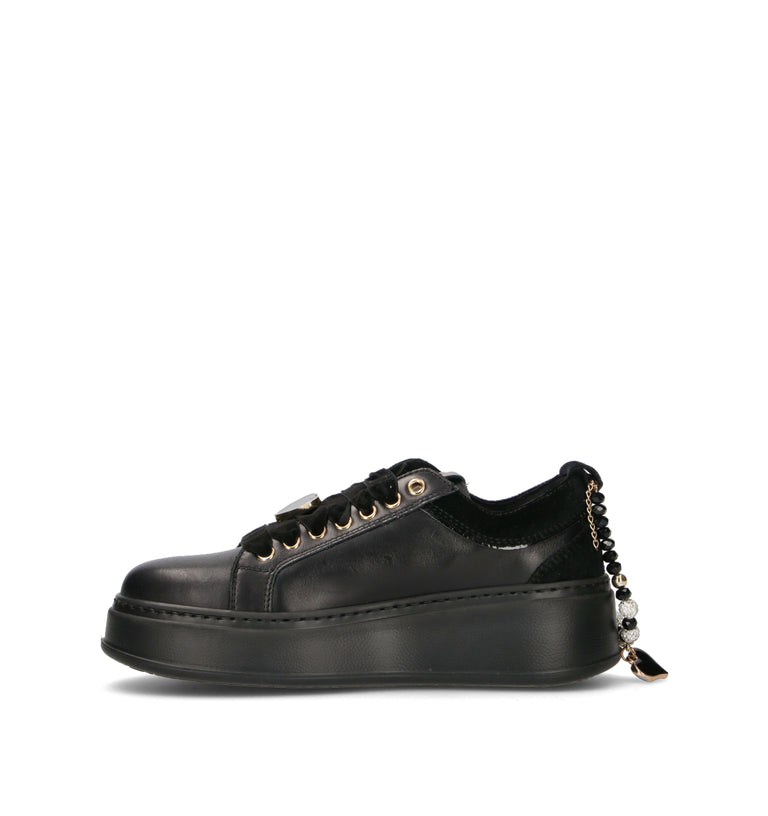 GIO+ Sneaker donna nera in pelle