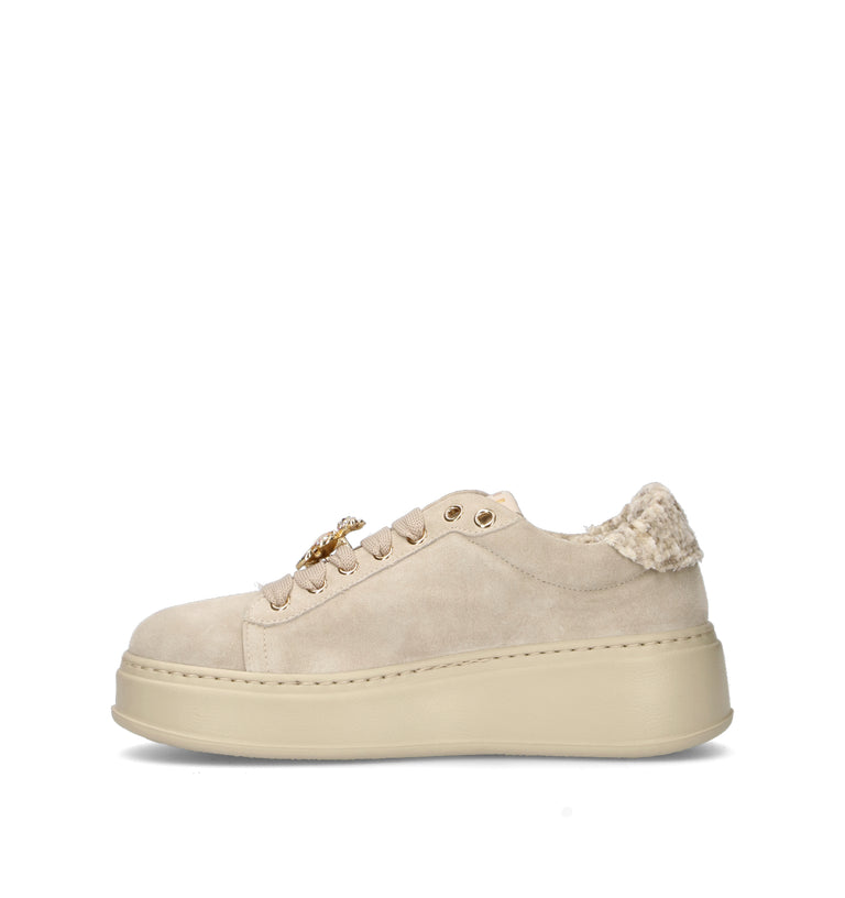 GIO+ Sneaker donna panna in suede