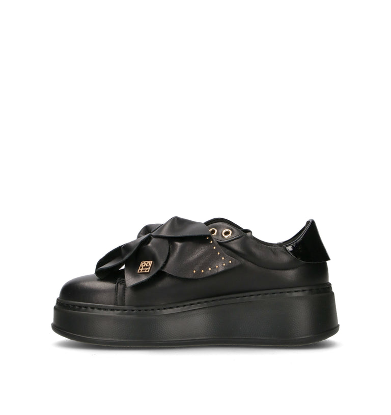 GIO+ Sneaker donna nera in pelle