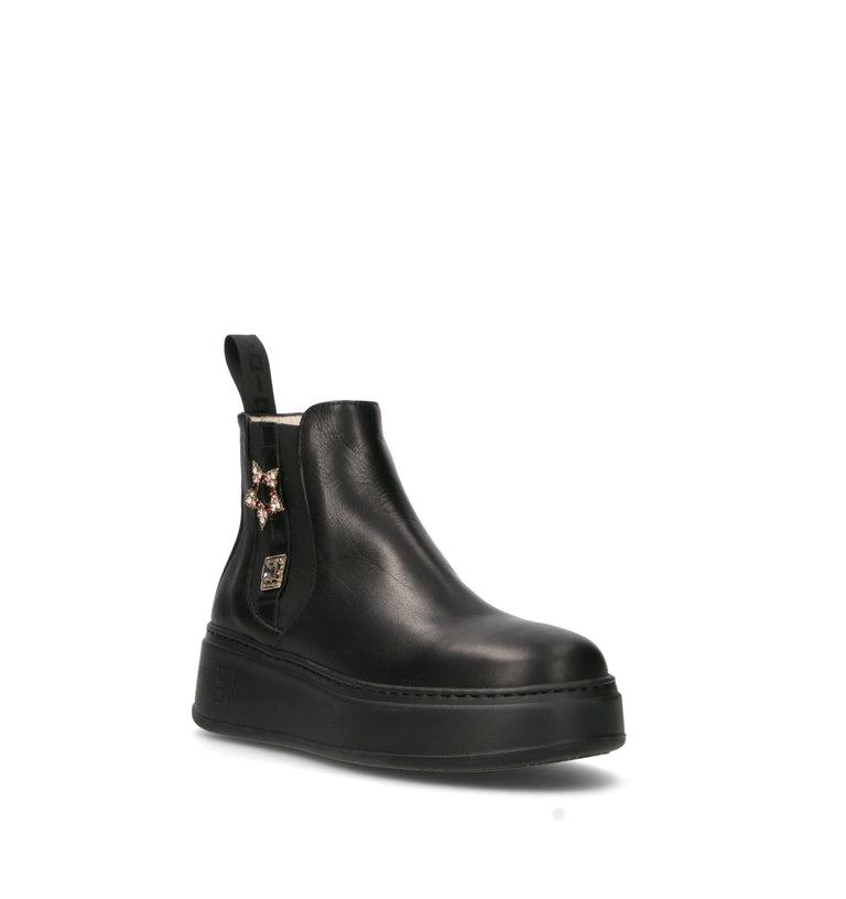 GIO+ Beatles donna nero in pelle