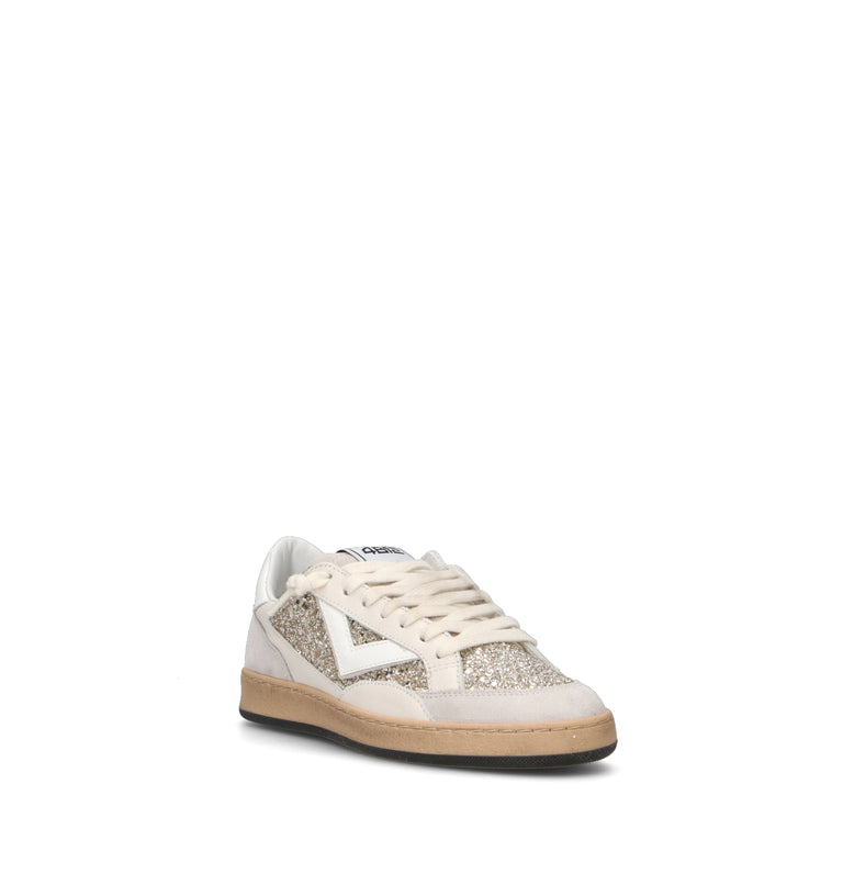 QUATTROBARRADODICI Sneaker donna bianca in pelle