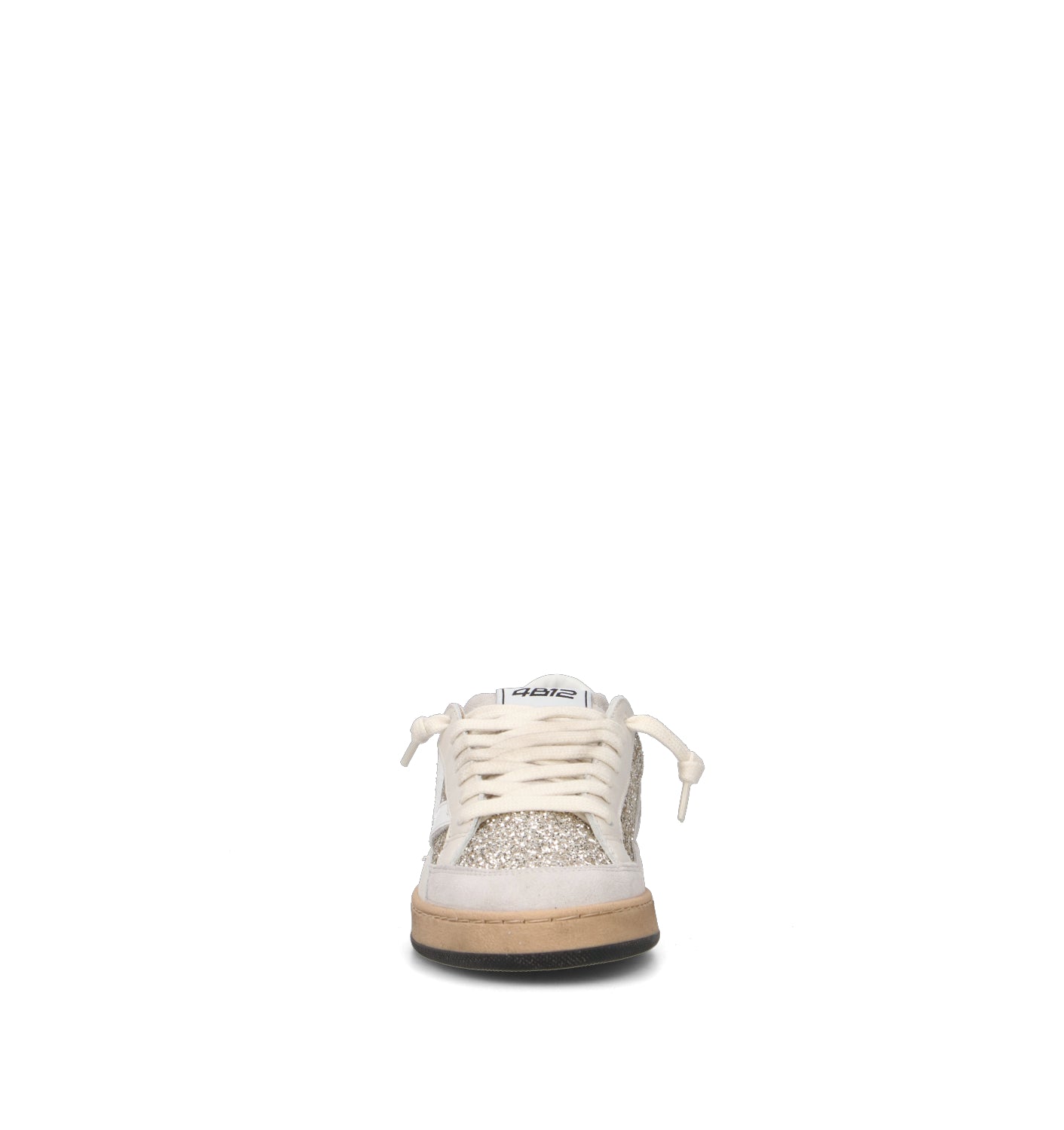 QUATTROBARRADODICI Sneaker donna bianca in pelle