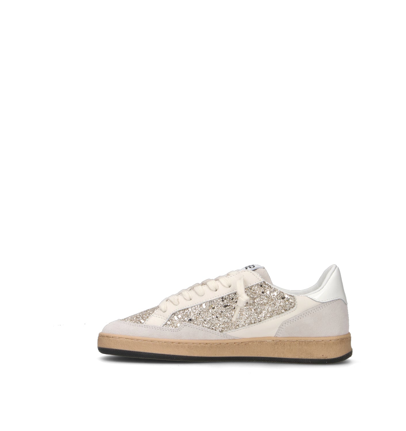 QUATTROBARRADODICI Sneaker donna bianca in pelle