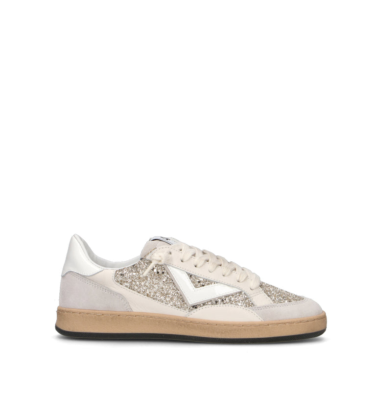 QUATTROBARRADODICI Sneaker donna bianca in pelle