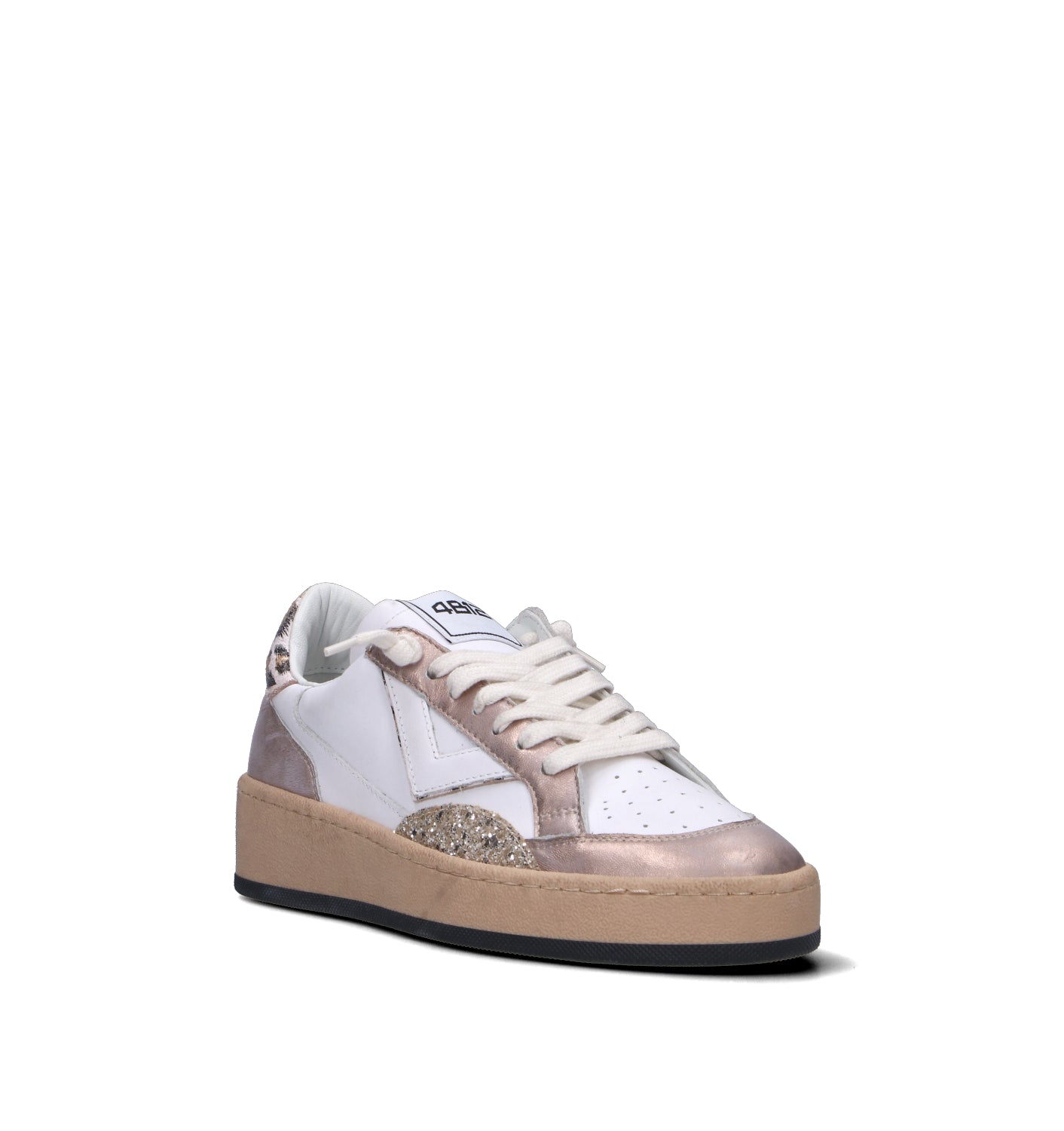 QUATTROBARRADODICI Sneaker donna bianca