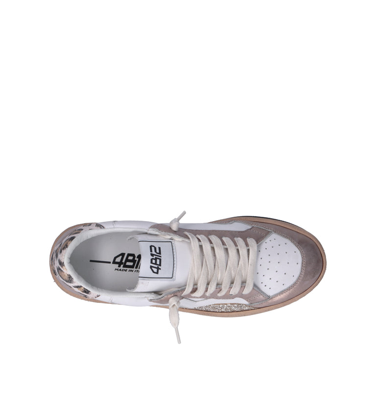 QUATTROBARRADODICI Sneaker donna bianca