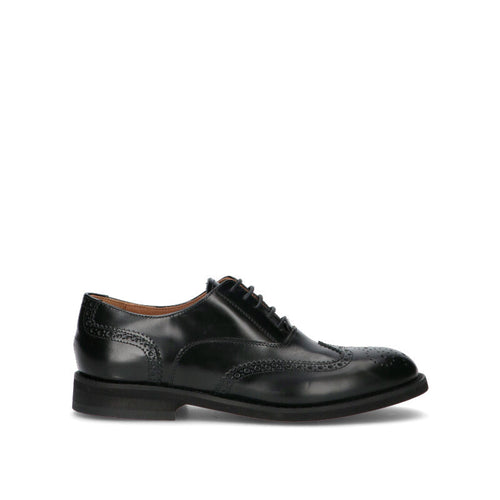 PHIL MELVIS Stringata donna nera in pelle
