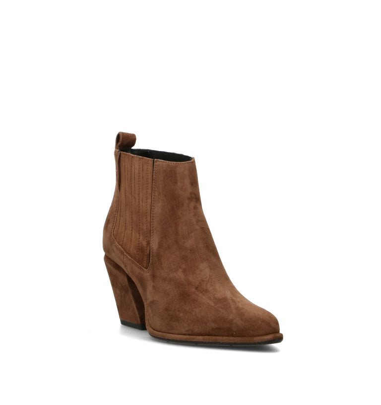PHIL MELVIS Tronchetto donna marrone in suede