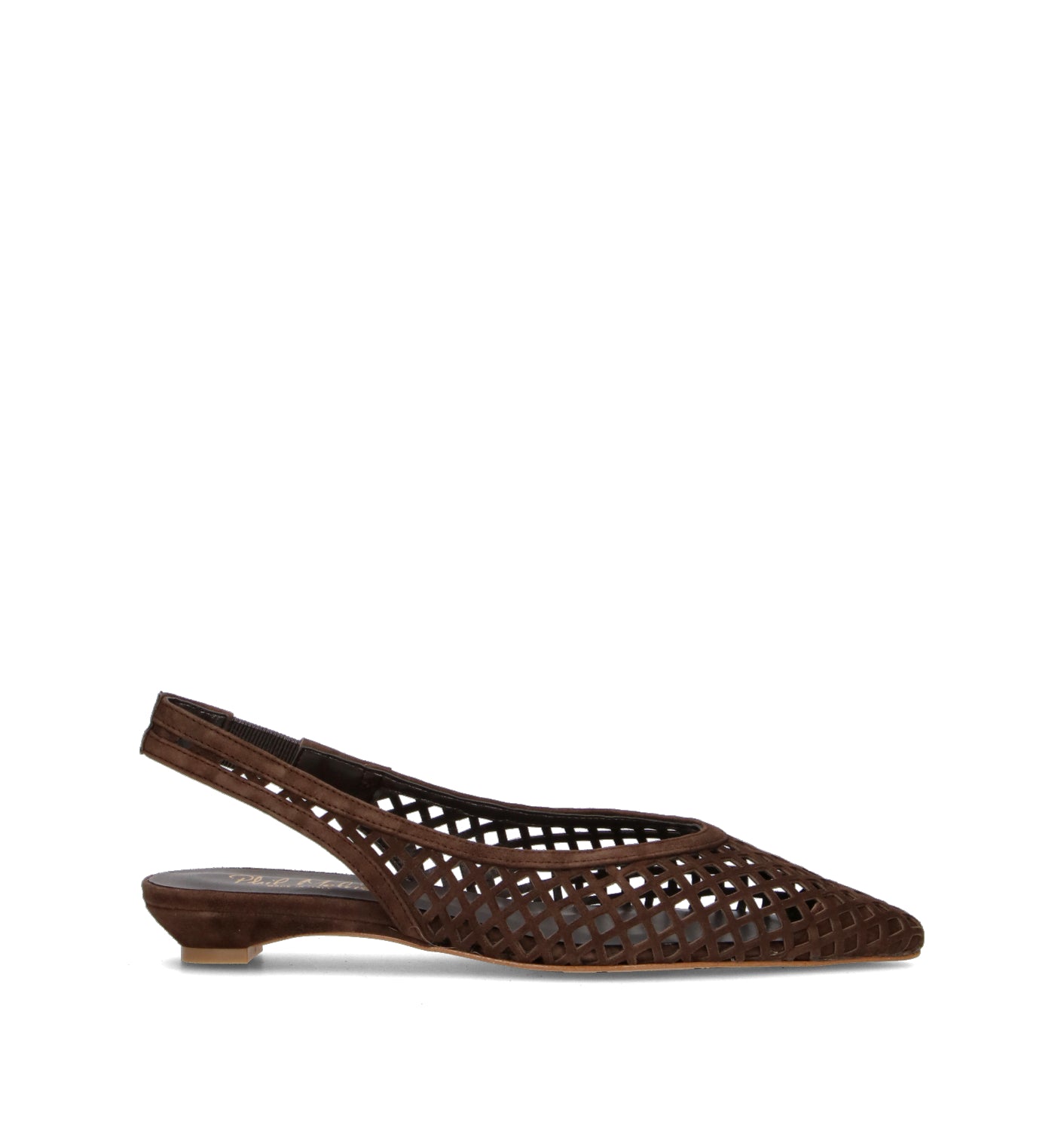 PHIL MELVIS Slingback donna testa di moro in suede