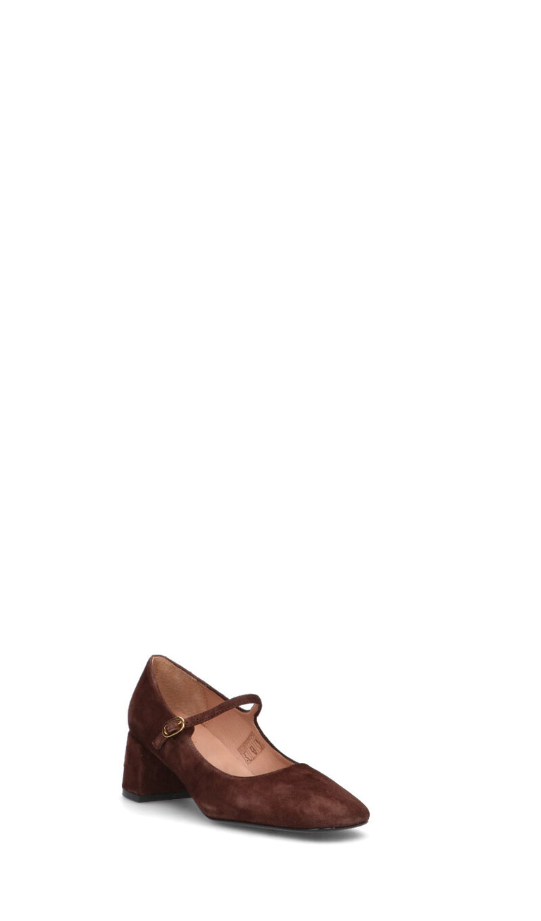 PHIL MELVIS Décolleté donna caffè in suede