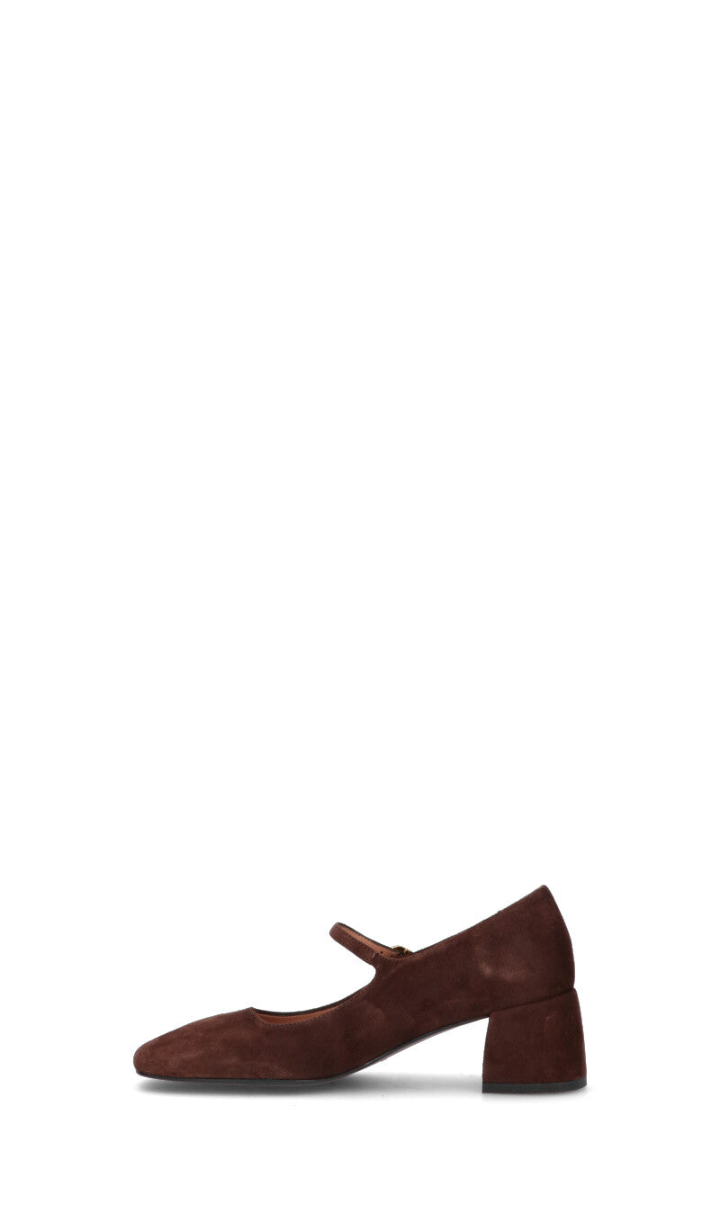 PHIL MELVIS Décolleté donna caffè in suede