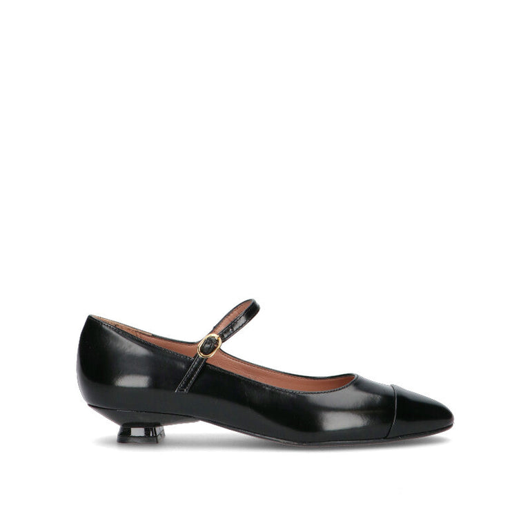 PHIL MELVIS Ballerina donna nera in pelle