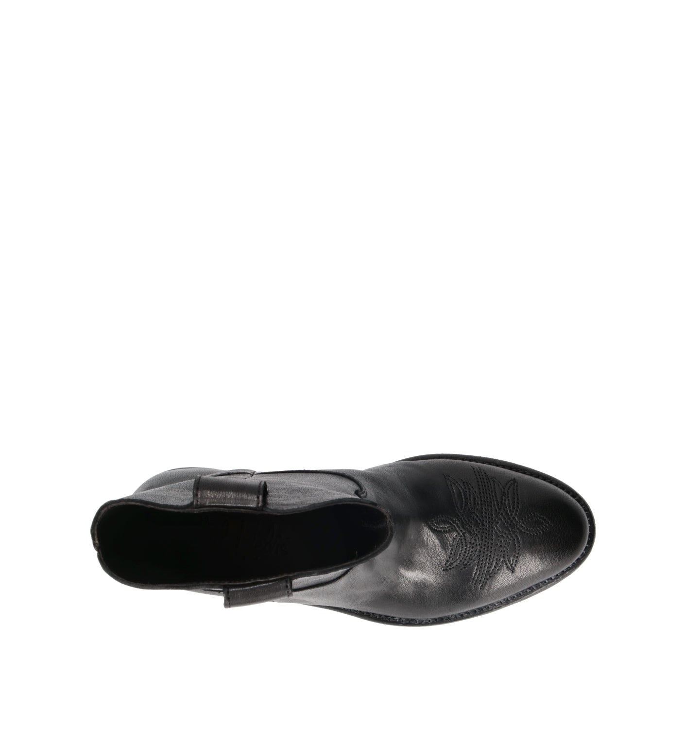 PHIL MELVIS Tronchetto donna nero in pelle