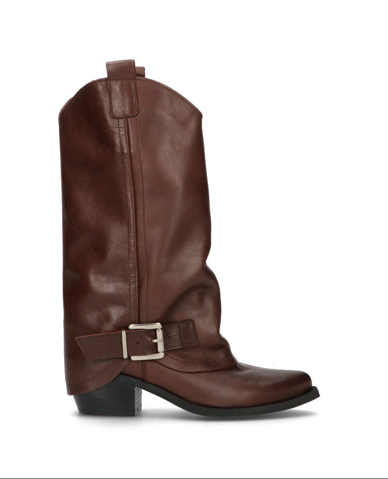 PHIL MELVIS Stivale donna marrone in pelle