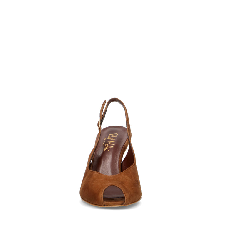 PHIL MELVIS Sandalo donna cioccolato in suede