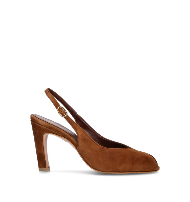 PHIL MELVIS Sandalo donna cioccolato in suede