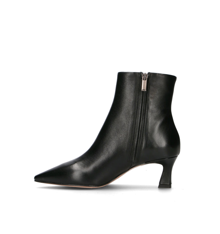 PHIL MELVIS Tronchetto donna nero in pelle