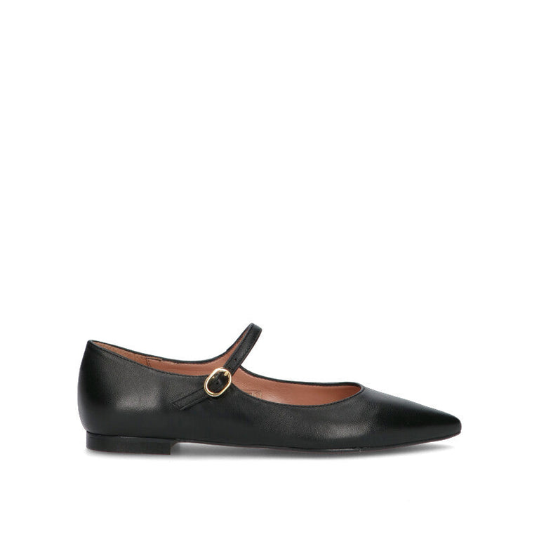 PHIL MELVIS Ballerina donna nera in pelle