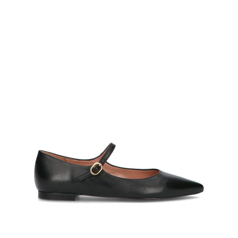 PHIL MELVIS Ballerina donna nera in pelle