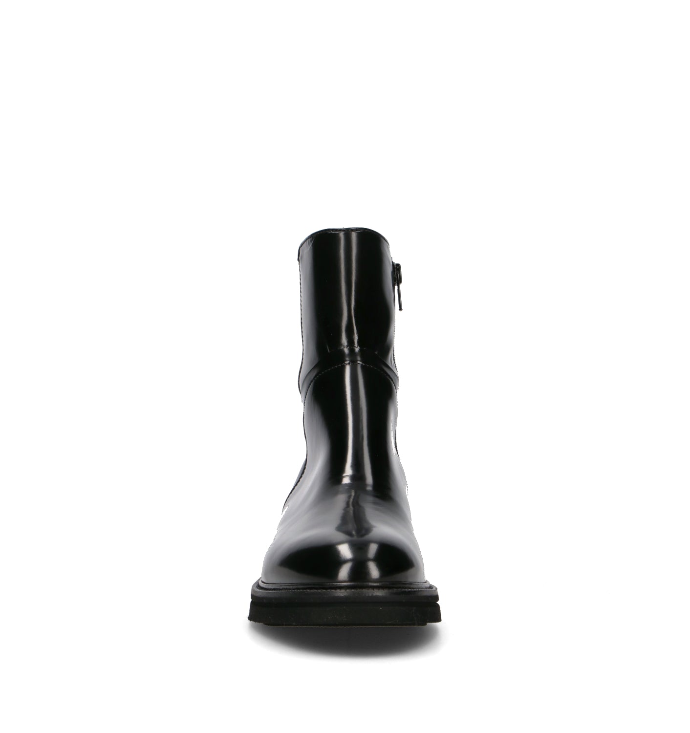 PHIL MELVIS Tronchetto donna nero in pelle