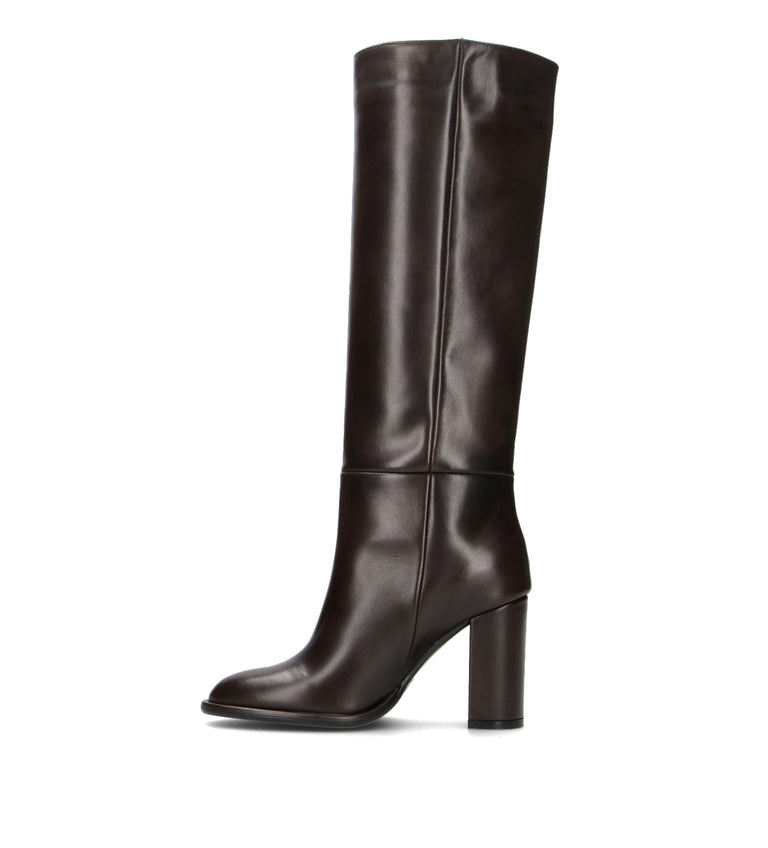 PHIL MELVIS Stivale donna testa di moro in pelle