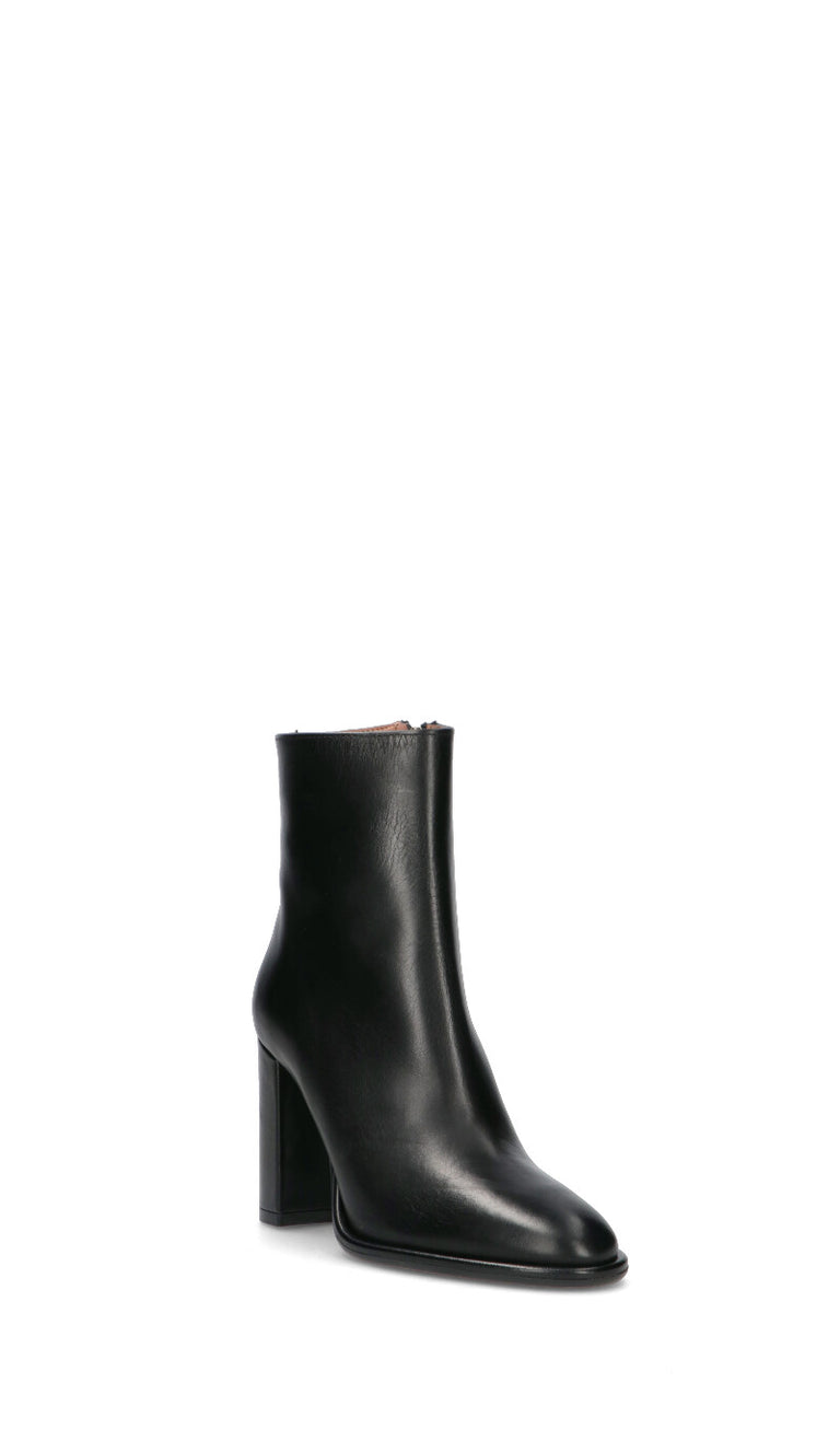 PHIL MELVIS Tronchetto donna nero in pelle