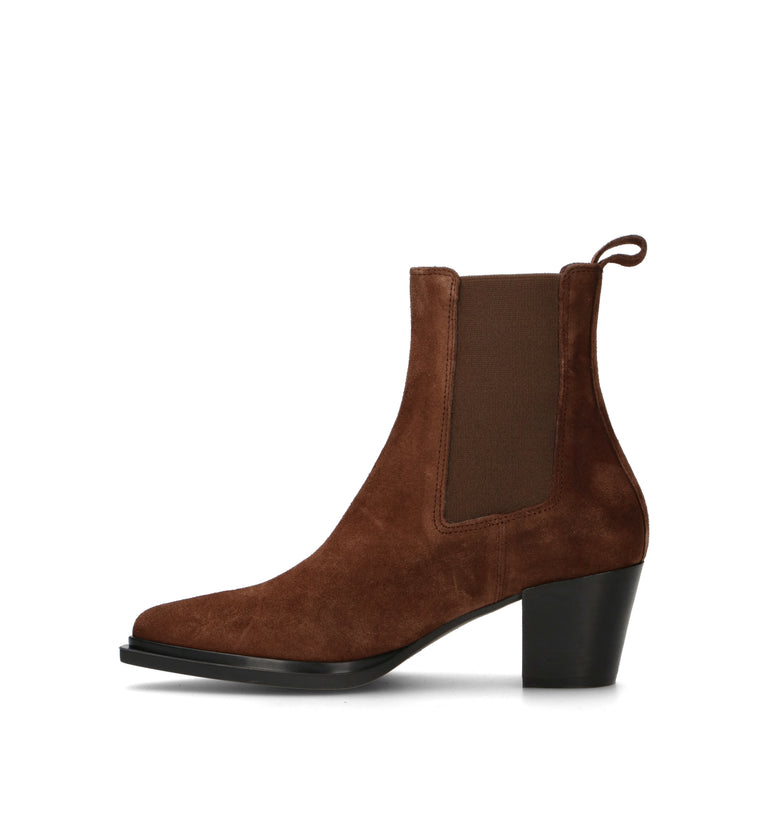 PHIL MELVIS Tronchetto donna marrone in suede