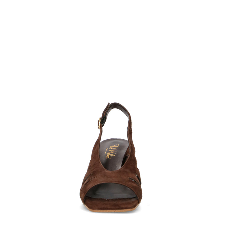 PHIL MELVIS Sandalo donna testa di moro in suede