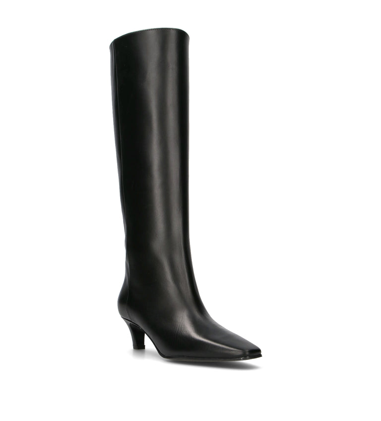 PHIL MELVIS Stivale donna nero in pelle