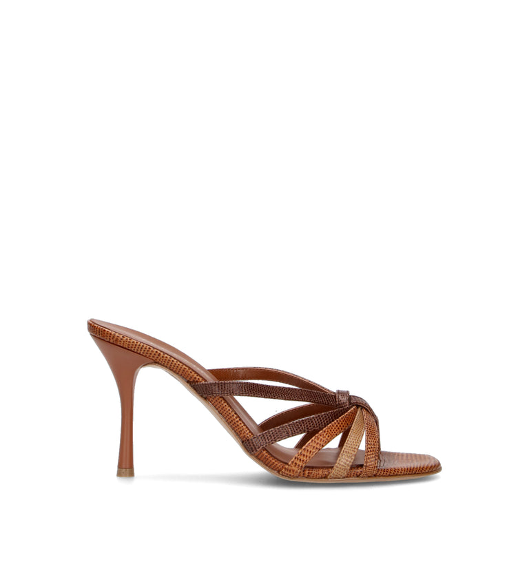 PHIL MELVIS Sandalo donna marrone in pelle
