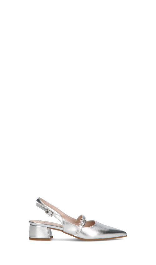 PERLAMARINA Slingback donna argento