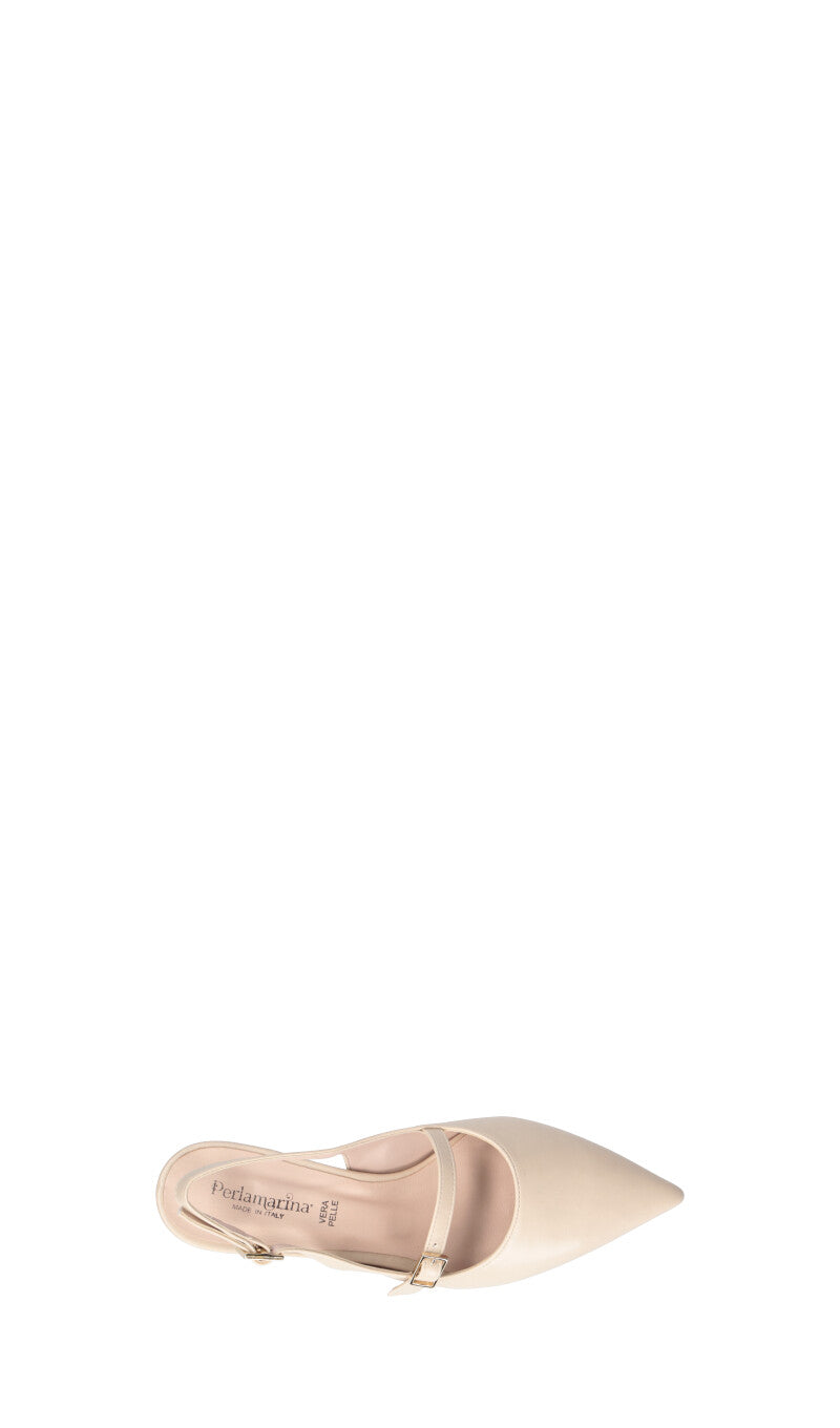 PERLAMARINA Slingback donna beige