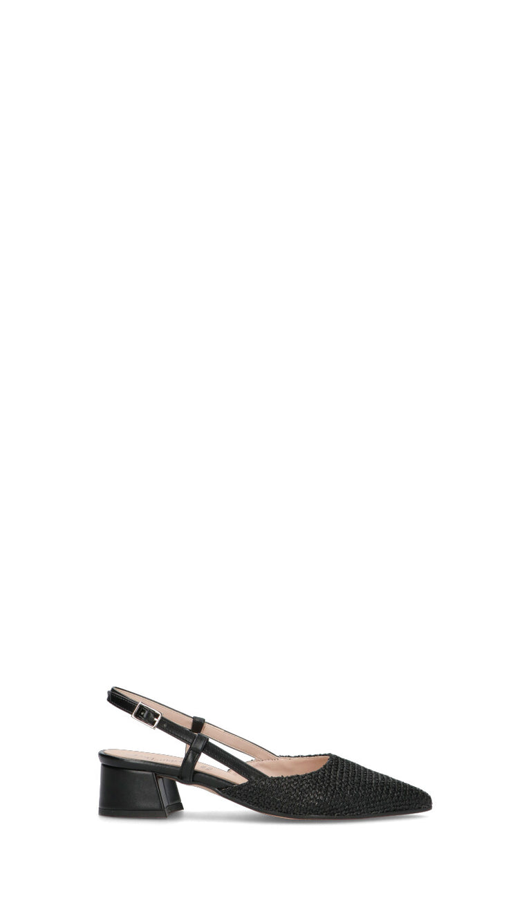 PERLAMARINA Slingback donna nera