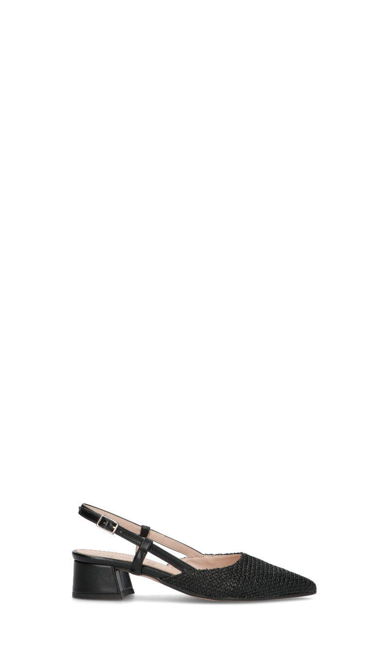 PERLAMARINA Slingback donna nera