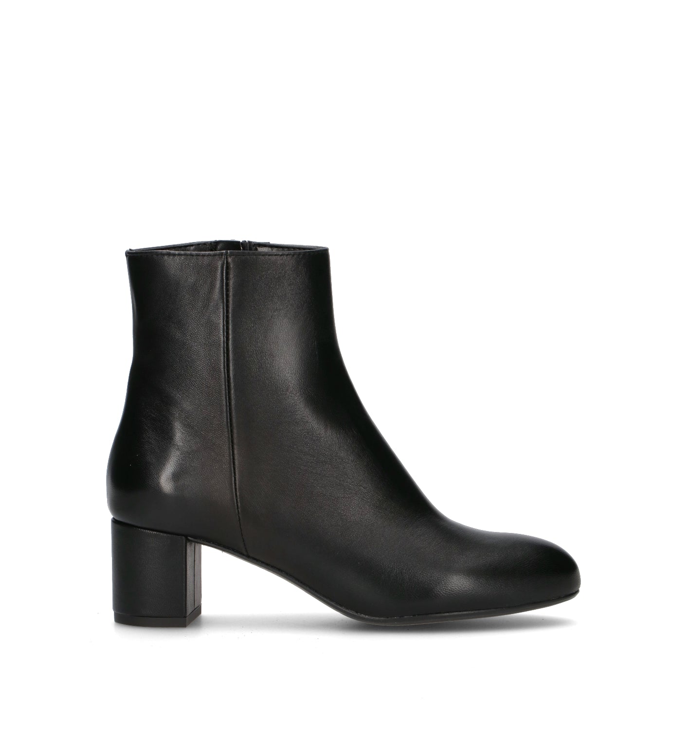 PHIL MELVIS Tronchetto donna nero in pelle
