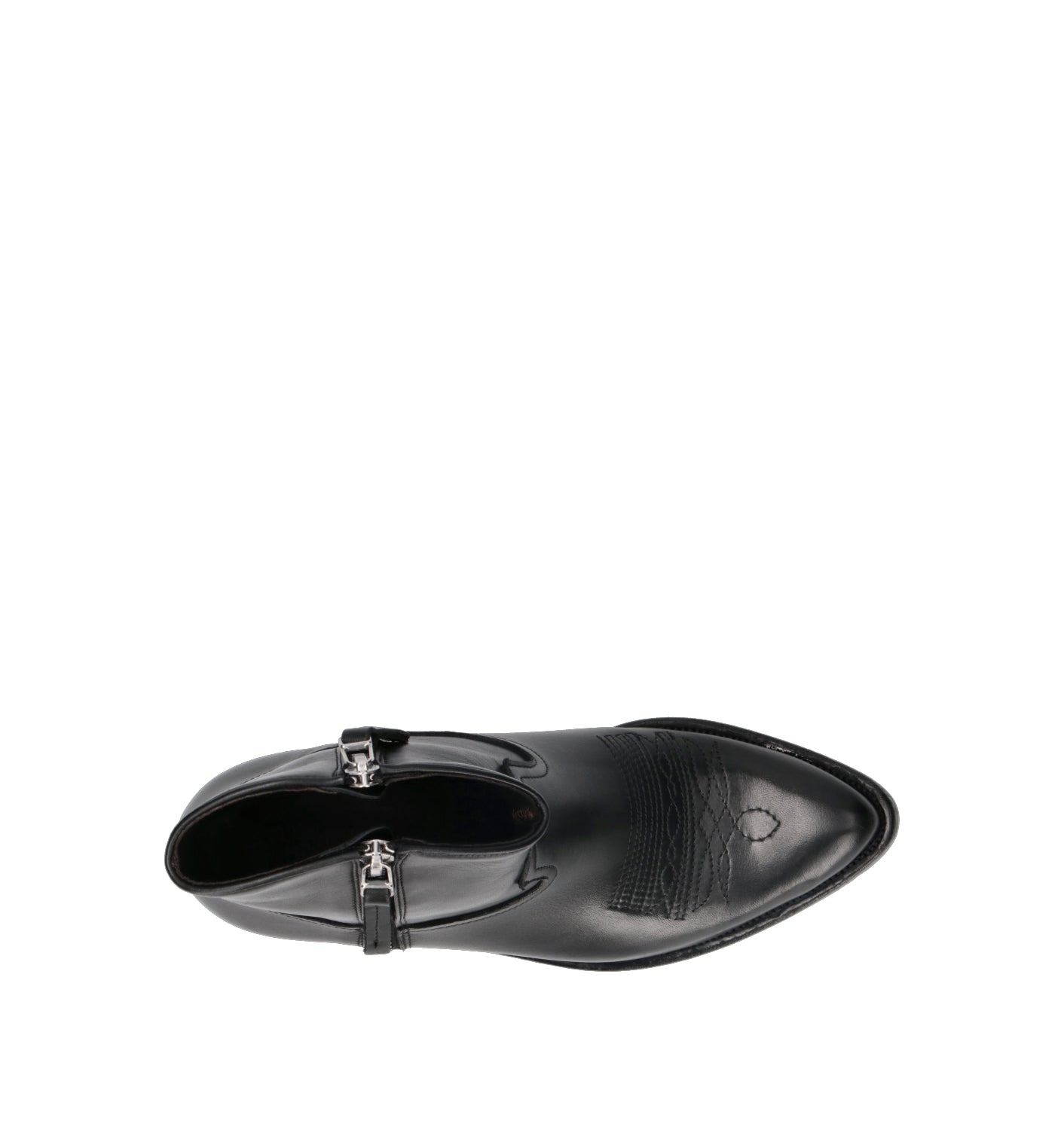 PHIL MELVIS Tronchetto donna nero in pelle