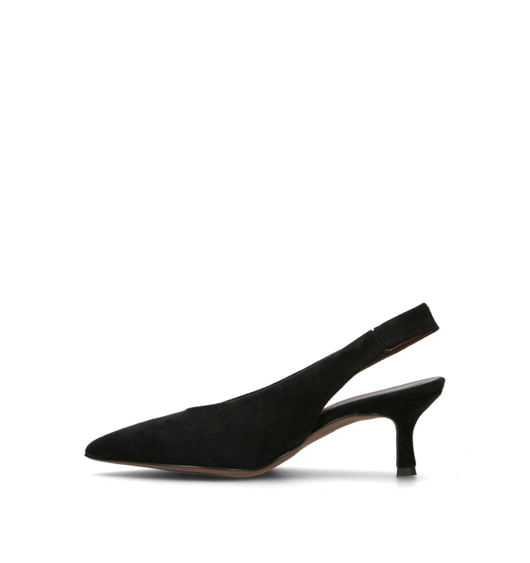 PERLAMARINA Slingback donna nera