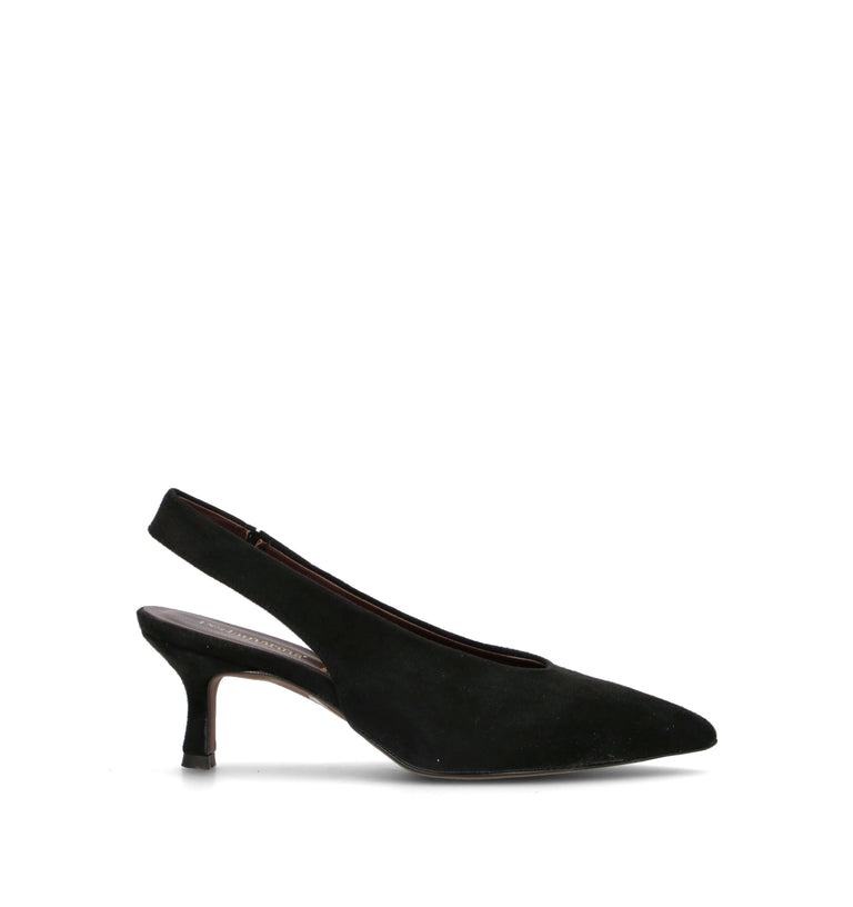 PERLAMARINA Slingback donna nera