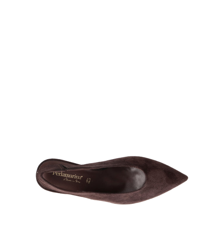 PERLAMARINA Slingback donna testa di moro