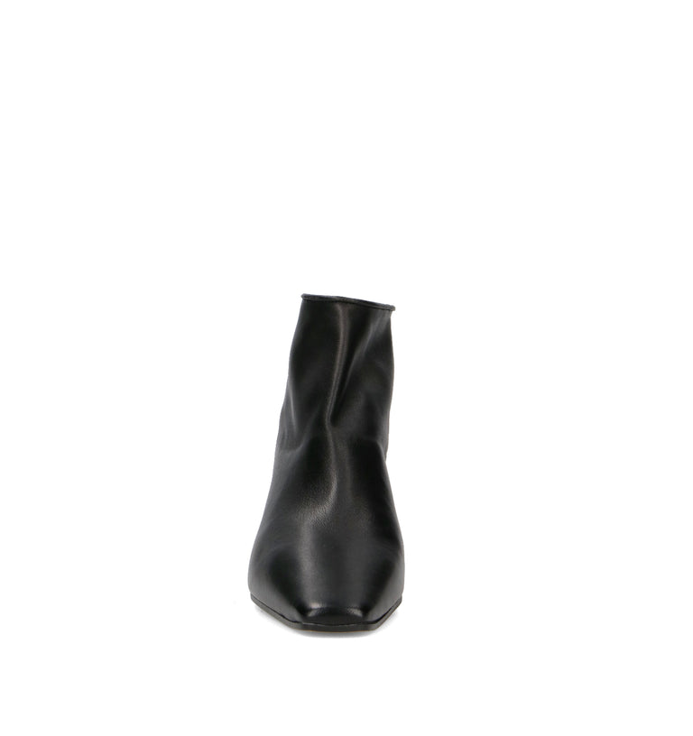 PHIL MELVIS Tronchetto donna nero in pelle