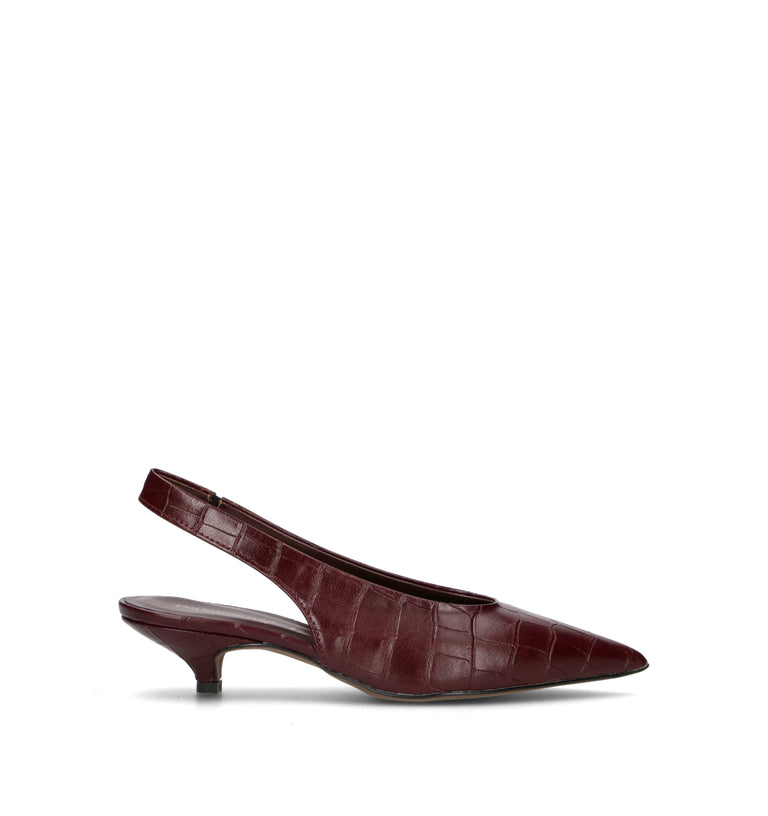 PERLAMARINA Slingback donna bordeaux
