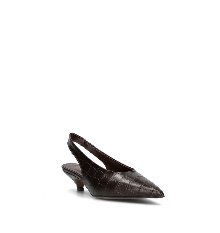 PERLAMARINA Slingback donna testa di moro