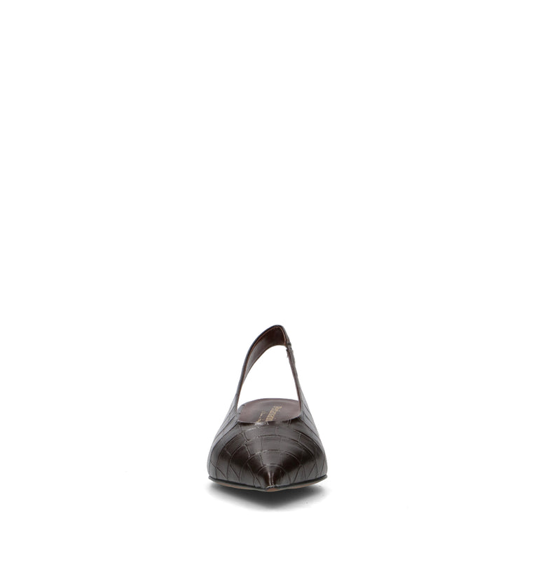 PERLAMARINA Slingback donna testa di moro