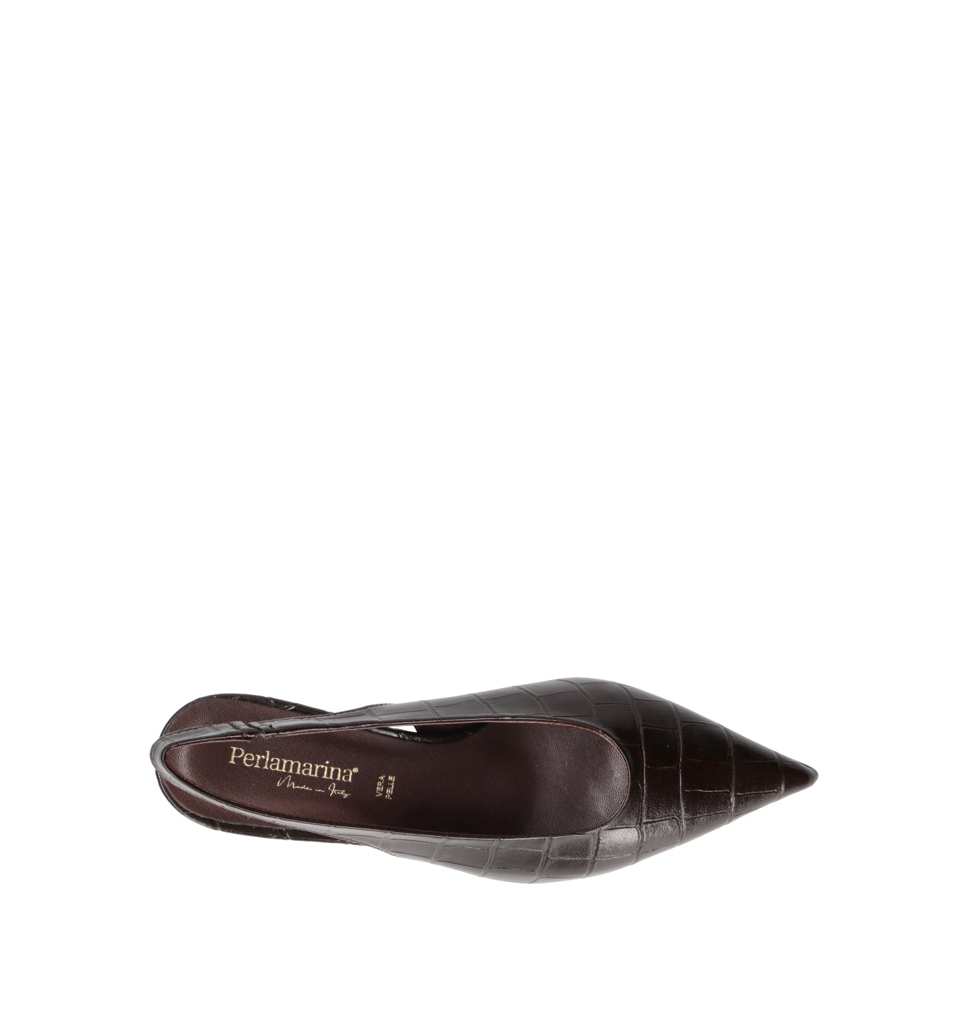 PERLAMARINA Slingback donna testa di moro