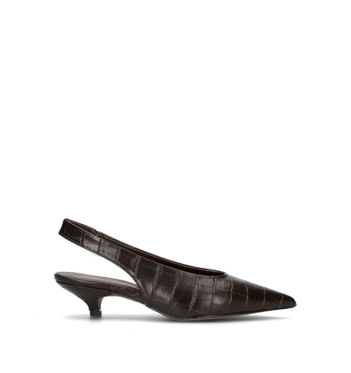 PERLAMARINA Slingback donna testa di moro